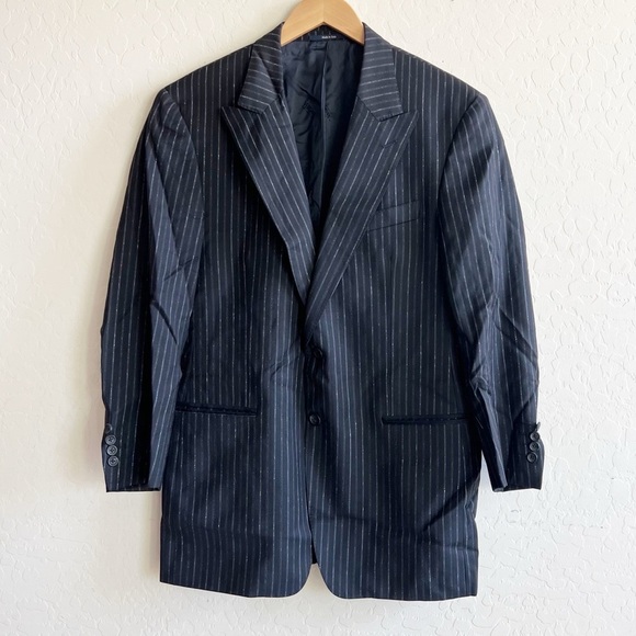 Vintage 90s Versace Striped blazer jacket Versace Collection Couture - Picture 2 of 7